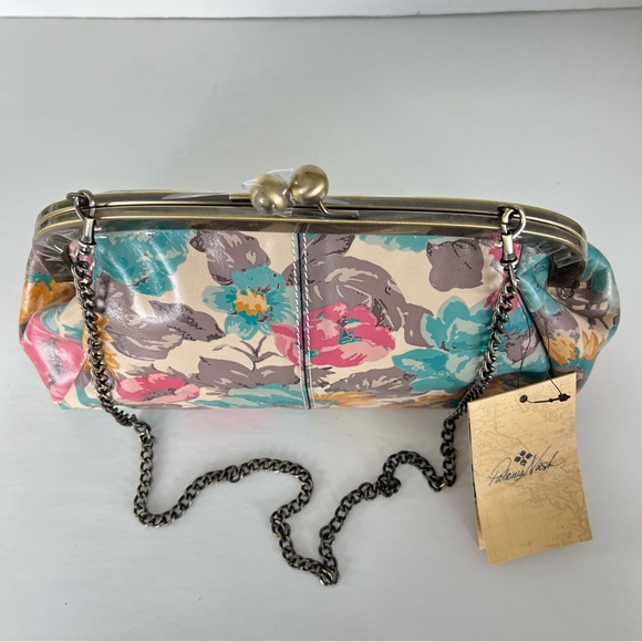 PATRICIA NASH Mia Multi Floral Leather Framed Clutch Crossbody Shoulder Bag NWT - Picture 9 of 13